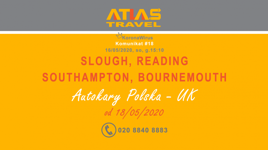 Autokary do Polski z Slough, Reading, Southampton, Bournemouth